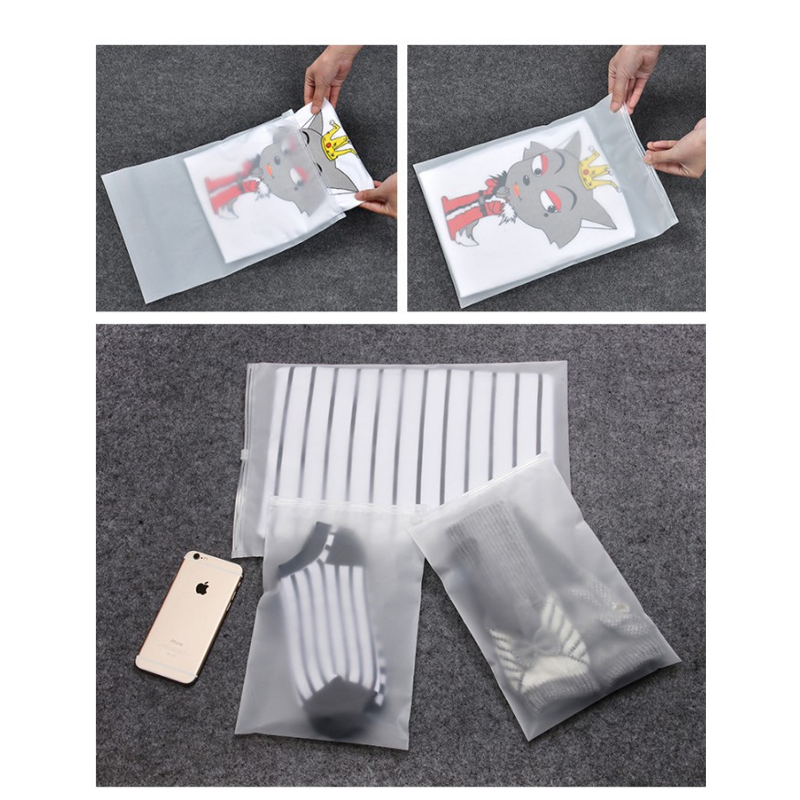 【台灣出貨】 收納夾鏈袋 三種尺寸 旅行收納袋 透明袋 防塵袋 化妝包袋 旅行用品 收納袋 夾鏈袋 旅行收納-細節圖6