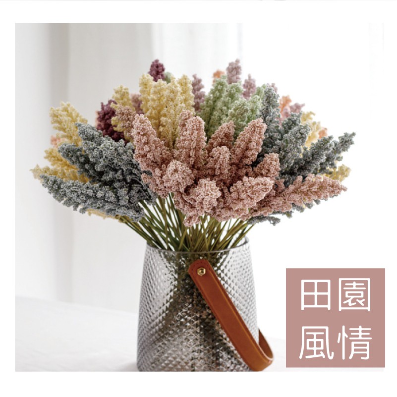 [台灣出貨] 麥穗花 單支 仿真花 麥穗田園花 永生花 人造花 婚禮佈置 居家裝飾-細節圖6