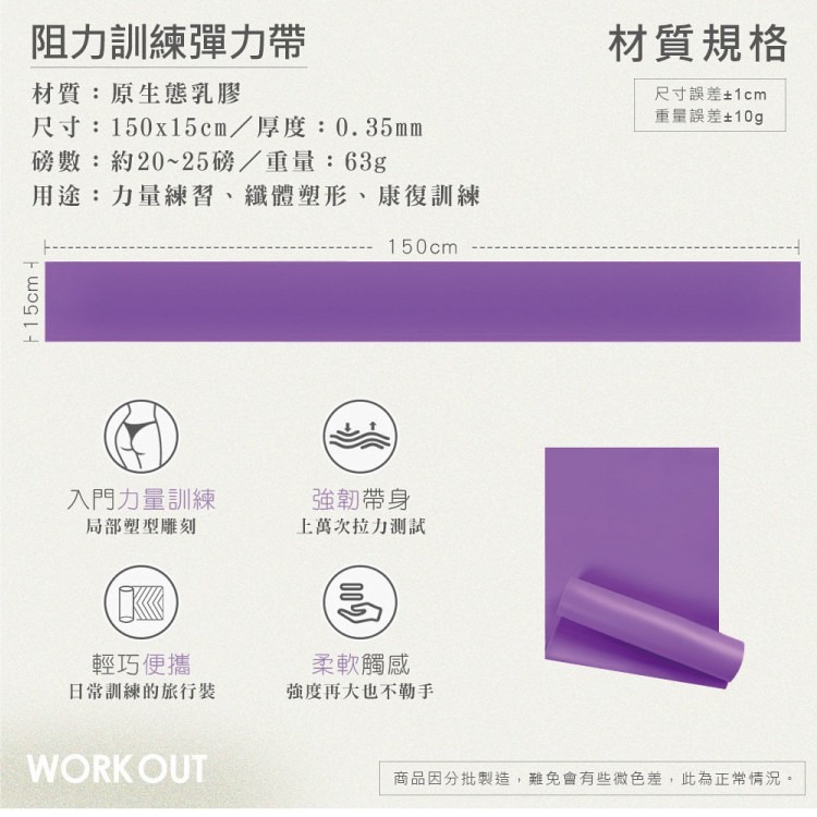 [台灣現貨] 瑜珈彈力帶 瑜珈拉力帶 彈力繩 抗力帶 拉筋帶 阻力帶 拉力帶 拉力繩 彈力帶 瑜珈帶-細節圖9