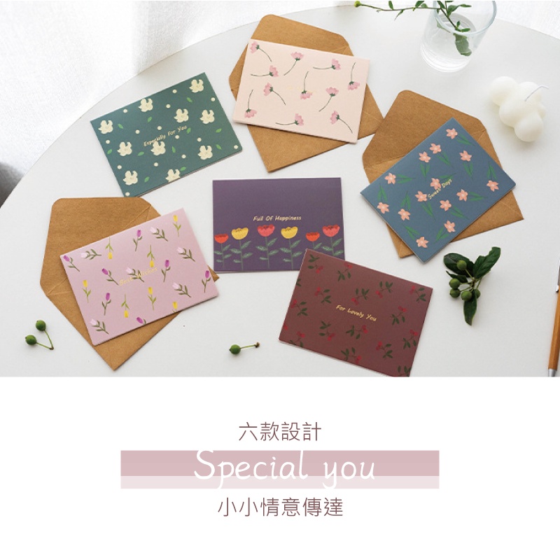 [台灣出貨] 森林系復古文藝燙金祝福賀卡 情人節卡片 生日卡片 婚禮小卡 卡片 母親節卡片-細節圖2