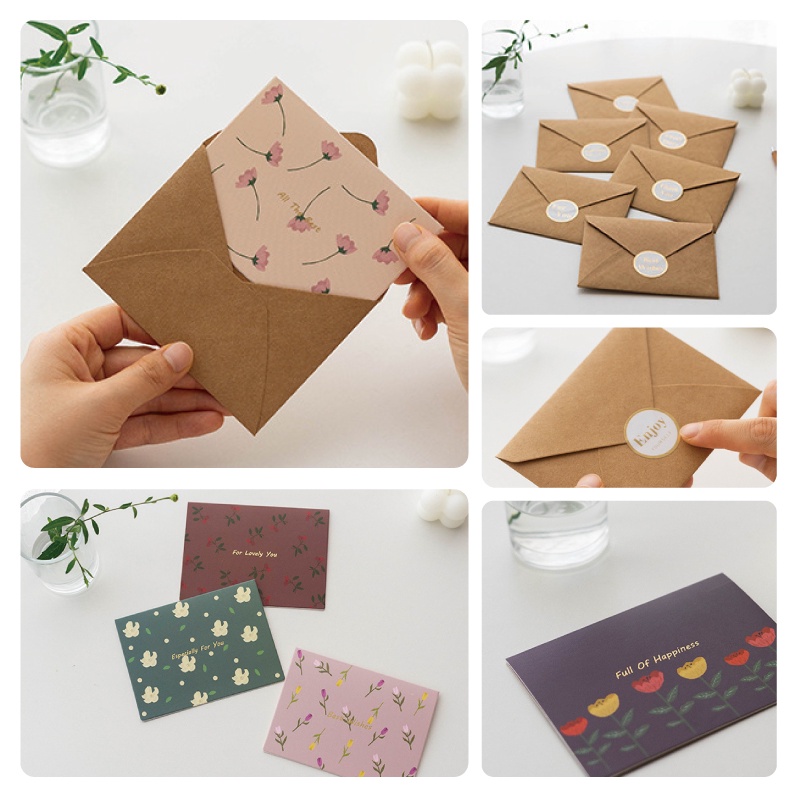 [台灣出貨] 森林系復古文藝燙金祝福賀卡 情人節卡片 生日卡片 婚禮小卡 卡片 母親節卡片-細節圖5