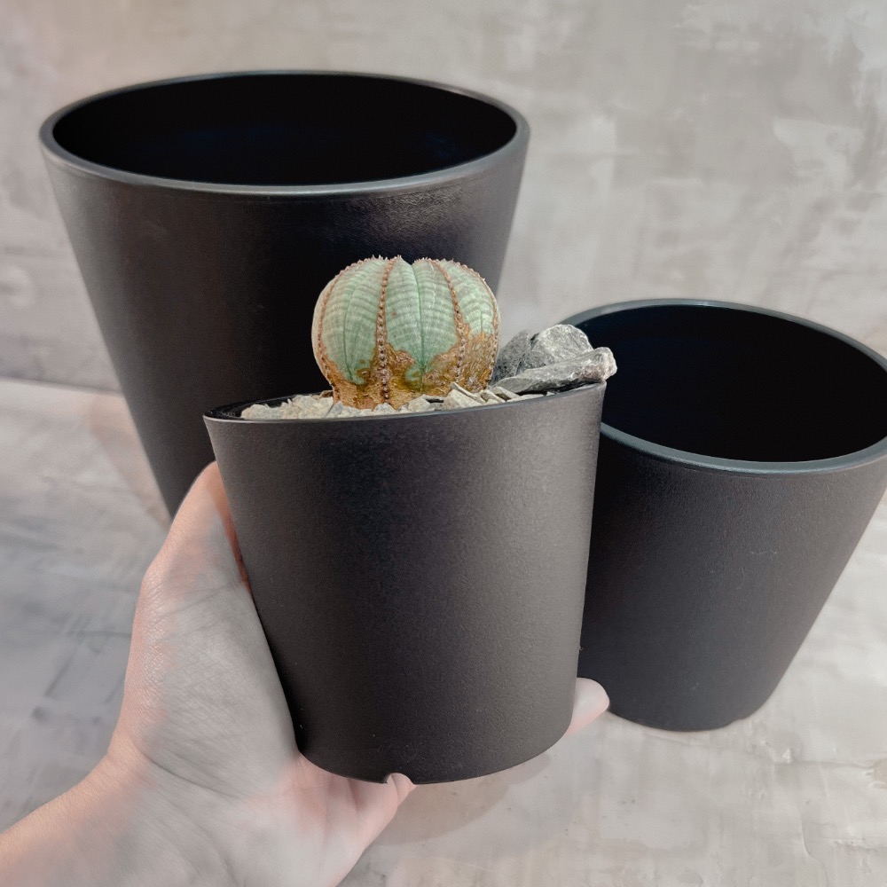 ❚ 盆器 ❚ 🔥直接優惠 ▸經典黑膠盆▸日系黑膠盆▸植物缽▸日系花盆▸質感盆器-細節圖3