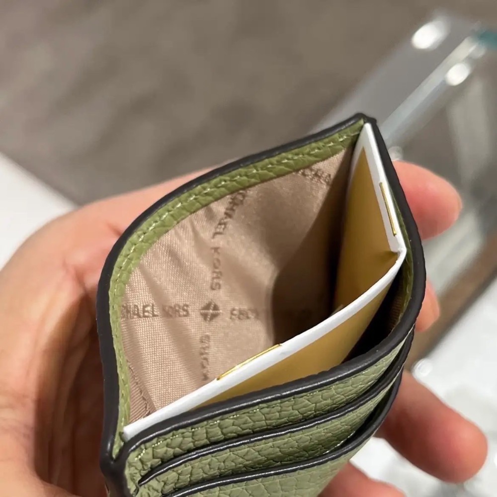 Mk reed 卡夾 奶茶/橄欖綠-細節圖3