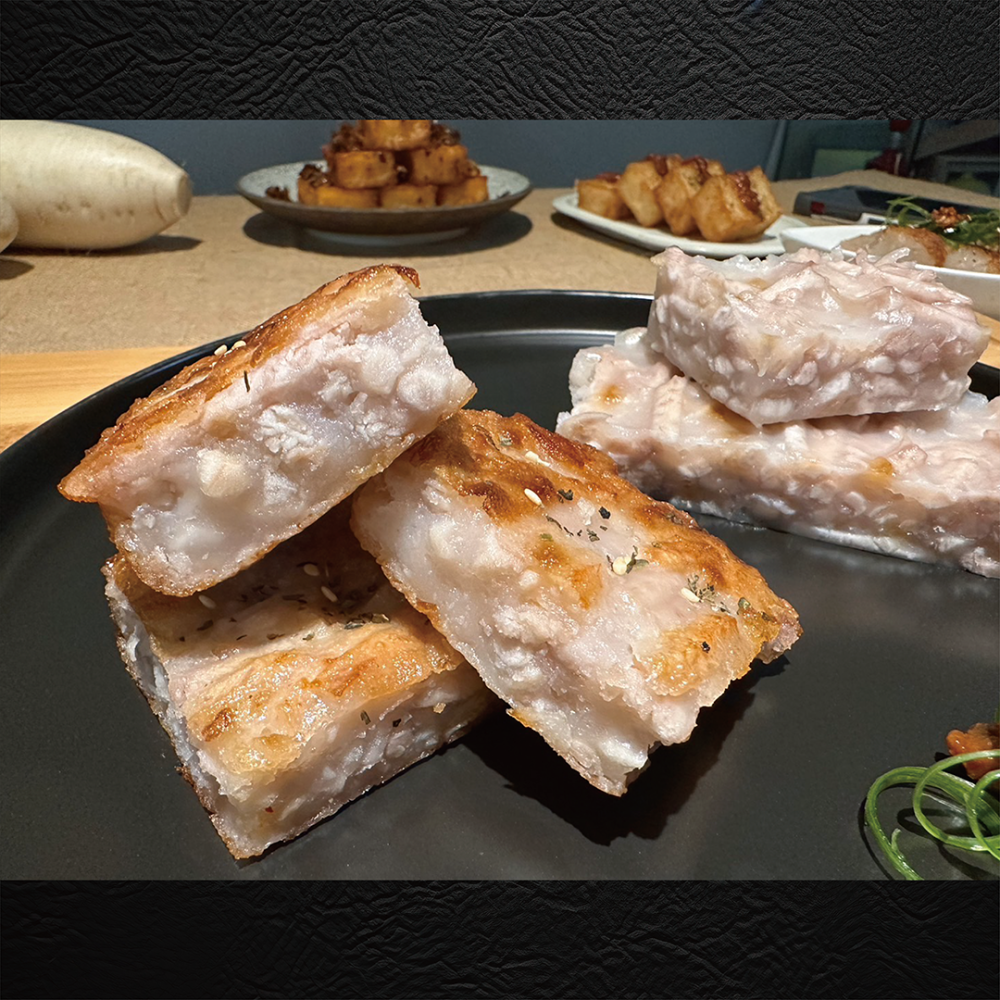 ★鄉港食品/米食文創館★大甲芋籤糕(5片/包) 傳統米食 粿 芋頭控必吃 素食請選 純素芋籤糕【冷凍】-細節圖2