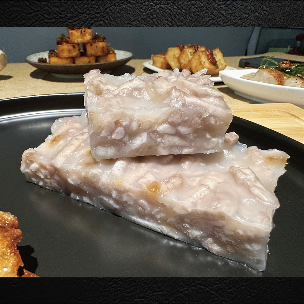 ★鄉港食品/米食文創館★純素芋籤糕 (5片/包) 傳統米食 粿 芋頭控必吃 素食者激推【冷凍】-細節圖2