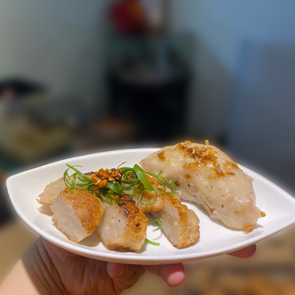 ★鄉港食品/米食文創館★手工芋粿曲(5入/包) 手工芋粿巧 傳統米食 粿 芋頭控必吃 芋粿【冷凍】-細節圖2