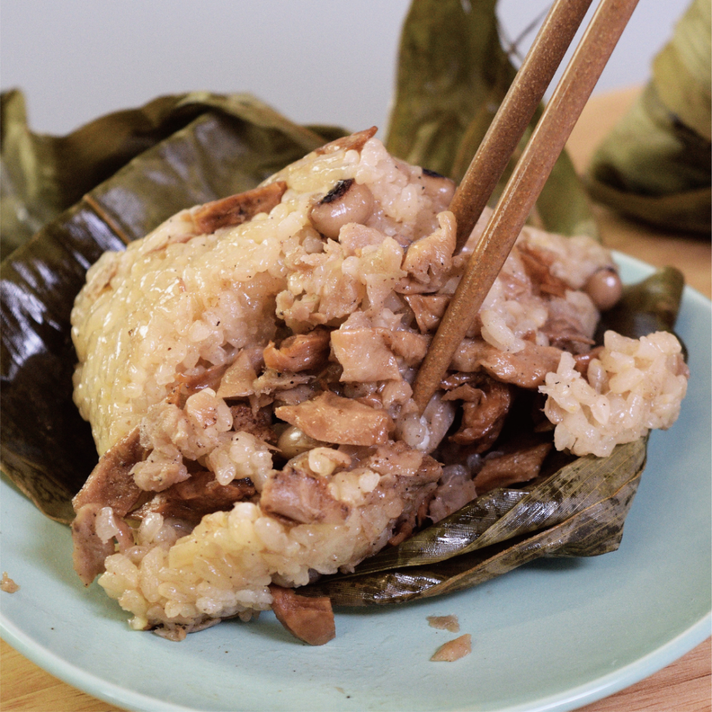★鄉港食品/米食文創館★福氣素粽/素菜粽 (10粒) 傳統米食 端午節肉粽 粽子 肉粽推薦 素食粽【冷凍】-細節圖2