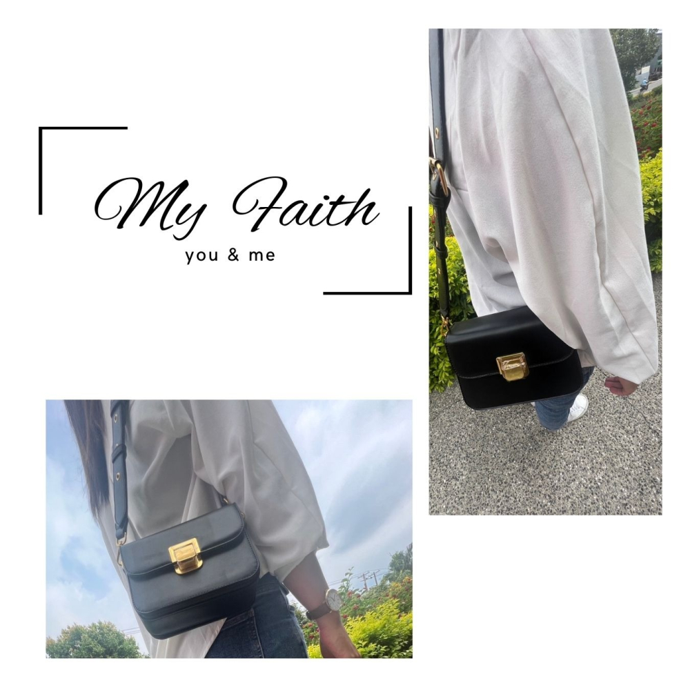 【MY FAITH】韓版秋冬款豆腐包 現貨免運 台灣賣家 生日禮物 斜背包 相機包 女側背包 肩背包 正韓貨 小方包-細節圖3