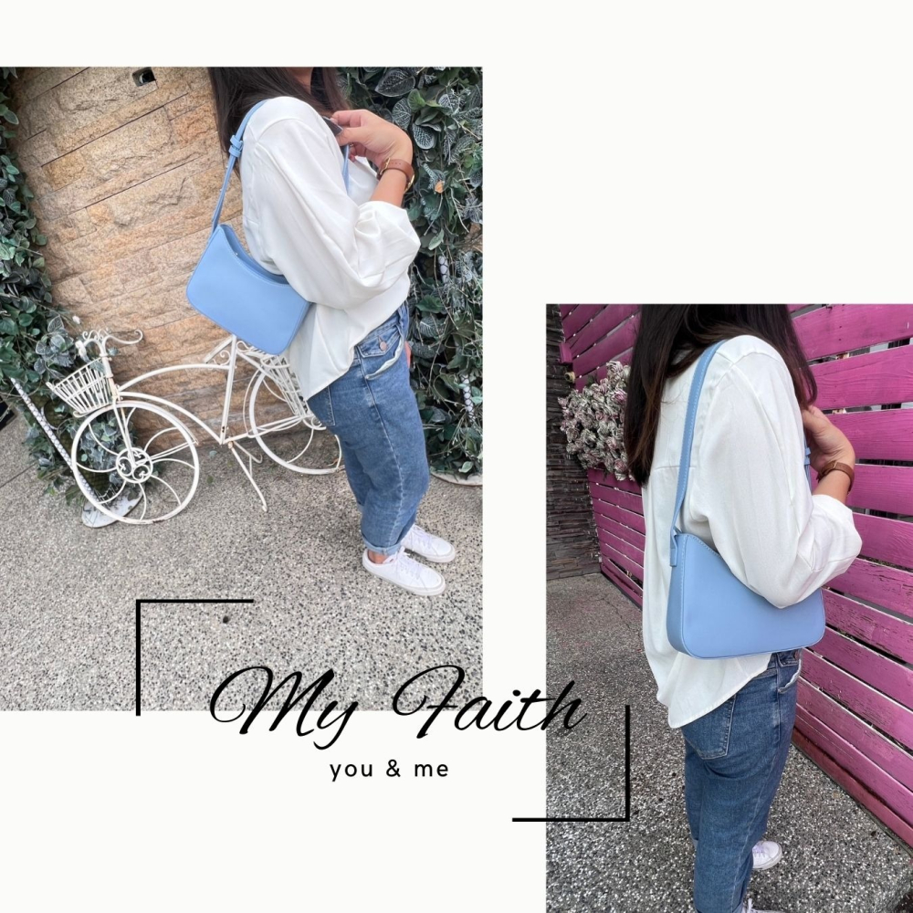 【MY FAITH】韓版簡約肩背月牙包 現貨免運 台灣賣家 生日禮物 斜背包 通勤托特包 女側背包 肩背包 正韓貨-細節圖4