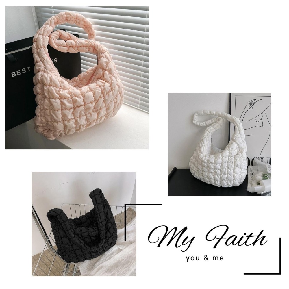 【MY FAITH】韓版雲朵泡泡包(預購款) 現貨免運 台灣賣家 生日禮物 斜背包 女側背包 肩背包 正韓貨 大容量-細節圖4