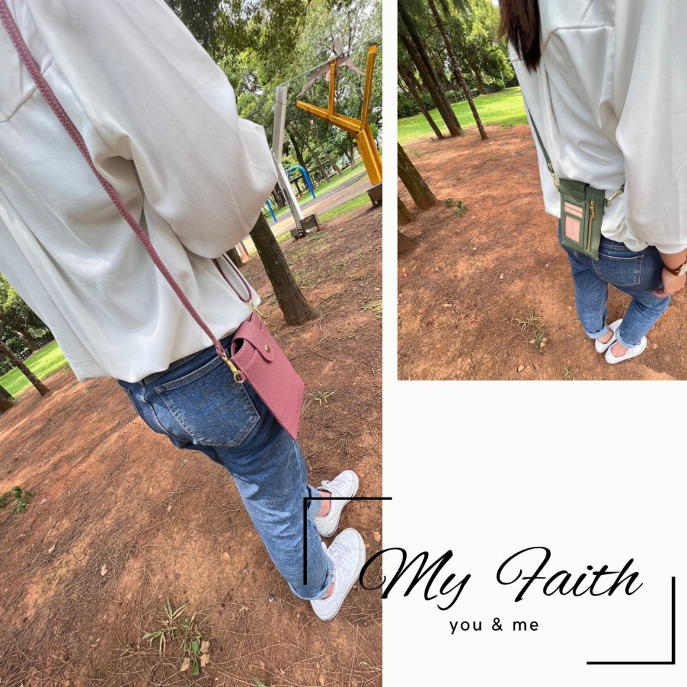 【MY FAITH】韓版輕薄手機包 現貨免運 台灣賣家 斜背包 女側背包 肩背包 正韓貨 腋下包 手機袋 INS 相機包-細節圖4