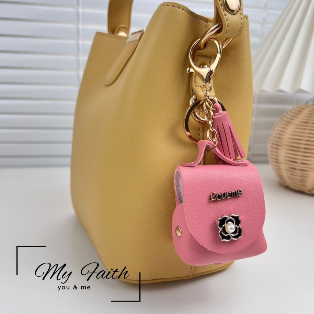 【MY FAITH】手機耳機袋可愛多功能吊飾鑰匙圈 裝飾包包 送禮 閨密同款 汽車鑰匙圈 迷你零錢包 耳機包 手機吊飾-細節圖6