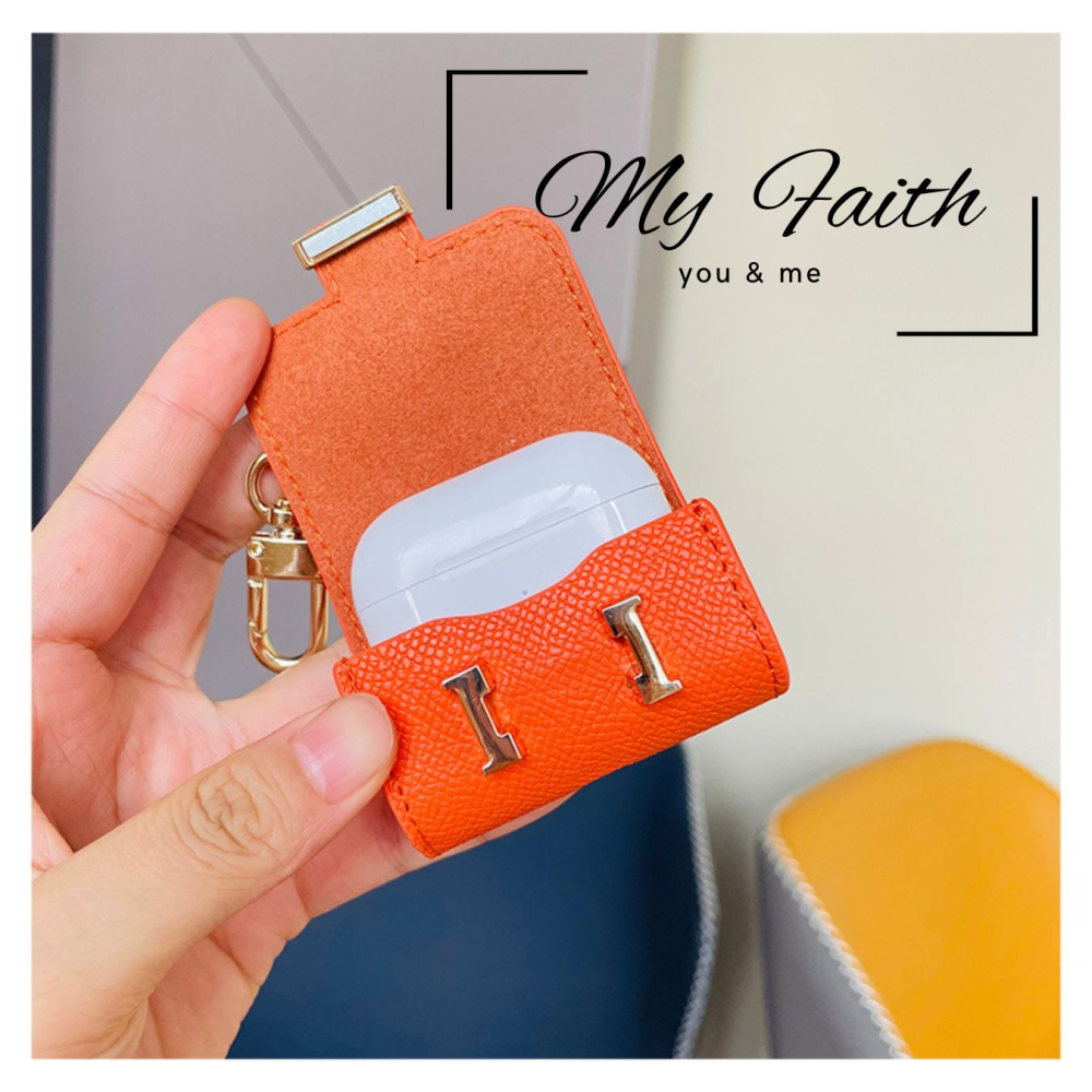 【MY FAITH】H家迷你康康耳機袋可愛吊飾鑰匙圈 裝飾包包 送禮 閨密同款 汽車鑰匙圈 零錢包 多功能 手機吊飾-細節圖2