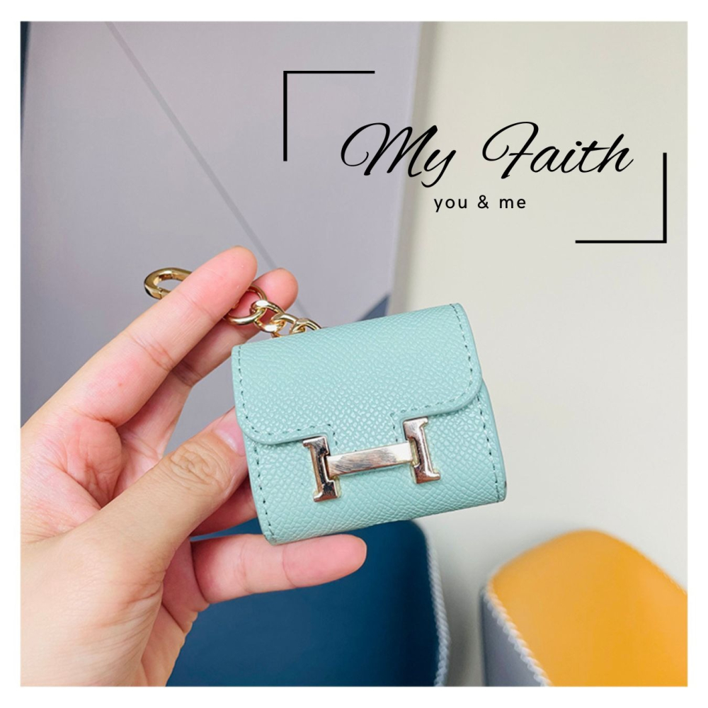 【MY FAITH】H家迷你康康耳機袋可愛吊飾鑰匙圈 裝飾包包 送禮 閨密同款 汽車鑰匙圈 零錢包 多功能 手機吊飾-細節圖5