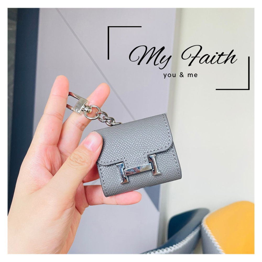 【MY FAITH】H家迷你康康耳機袋可愛吊飾鑰匙圈 裝飾包包 送禮 閨密同款 汽車鑰匙圈 零錢包 多功能 手機吊飾-細節圖6