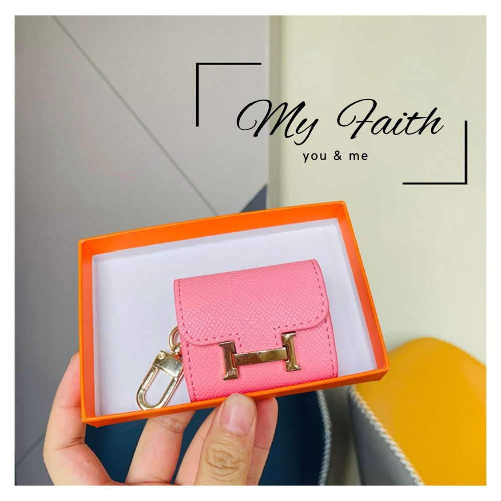 【MY FAITH】H家迷你康康耳機袋可愛吊飾鑰匙圈 裝飾包包 送禮 閨密同款 汽車鑰匙圈 零錢包 多功能 手機吊飾-細節圖8