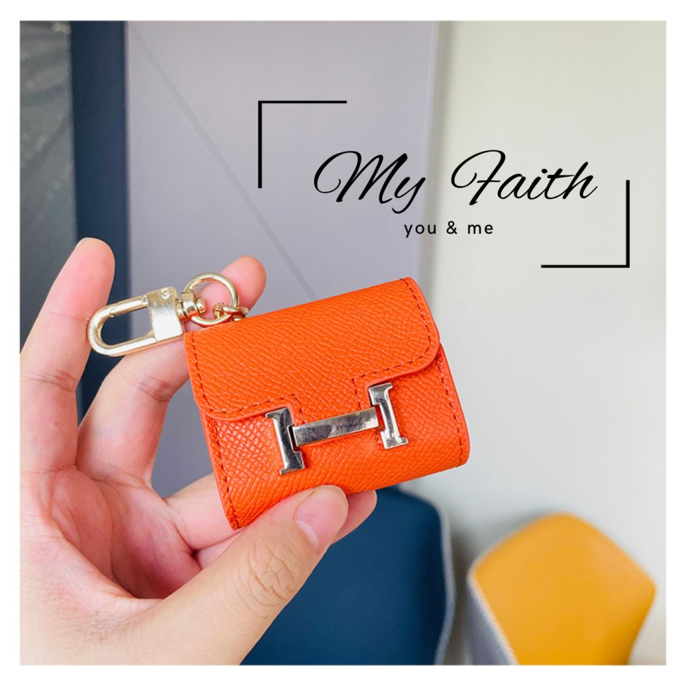 【MY FAITH】H家迷你康康耳機袋可愛吊飾鑰匙圈 裝飾包包 送禮 閨密同款 汽車鑰匙圈 零錢包 多功能 手機吊飾-細節圖9