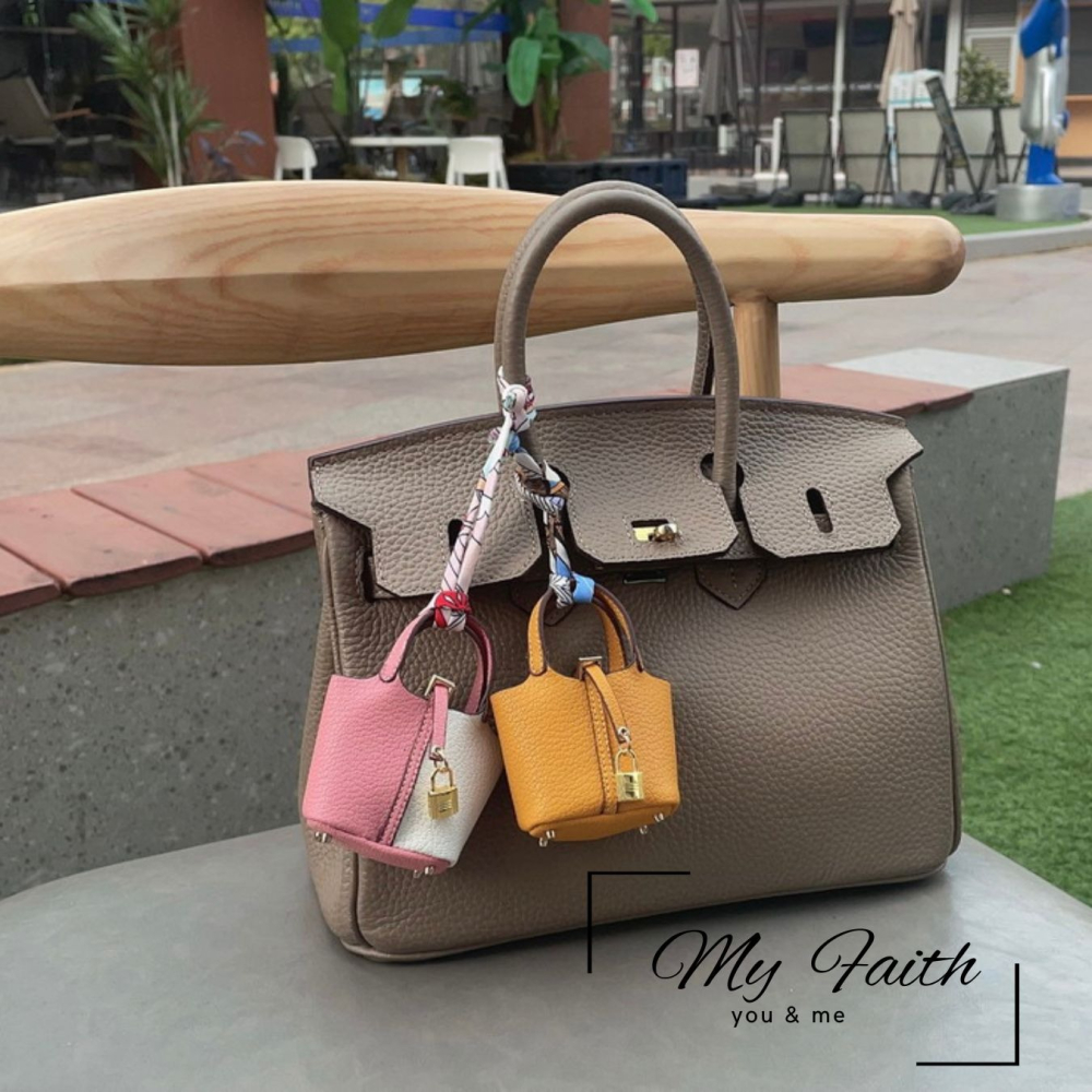 【MY FAITH】菜籃子皮革可愛吊飾鑰匙圈 裝飾包包 送禮 閨密同款 汽車鑰匙圈 零錢包 多功能 手機吊飾-細節圖10