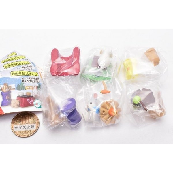 小仔的玩具窩★扭蛋「現貨」Tarlin 轉蛋 扭蛋 兔兔家中取暖篇 冬天 暖桌 取暖 暖桌 暖爐 烤火 EPOCH 兔子-細節圖3