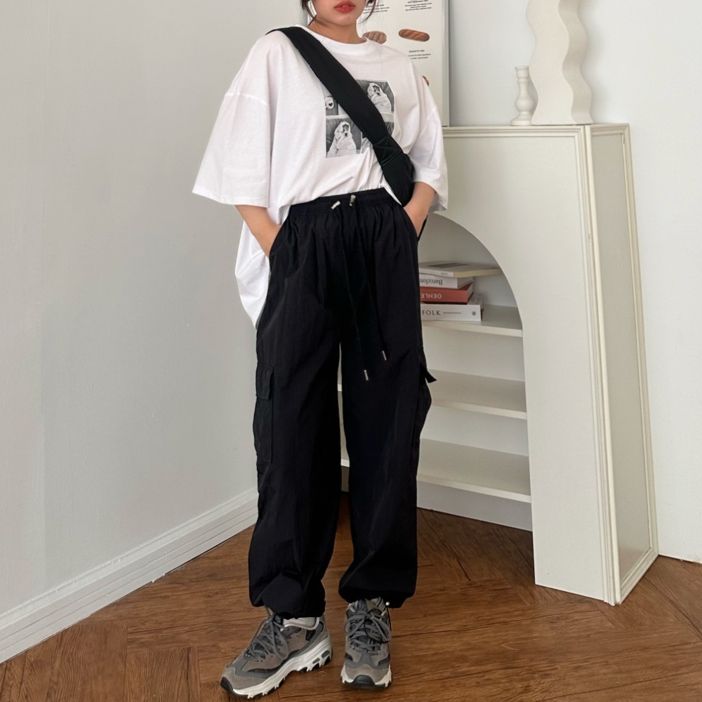 尼龍半月型粗背帶雙拉鍊肩背包-細節圖4