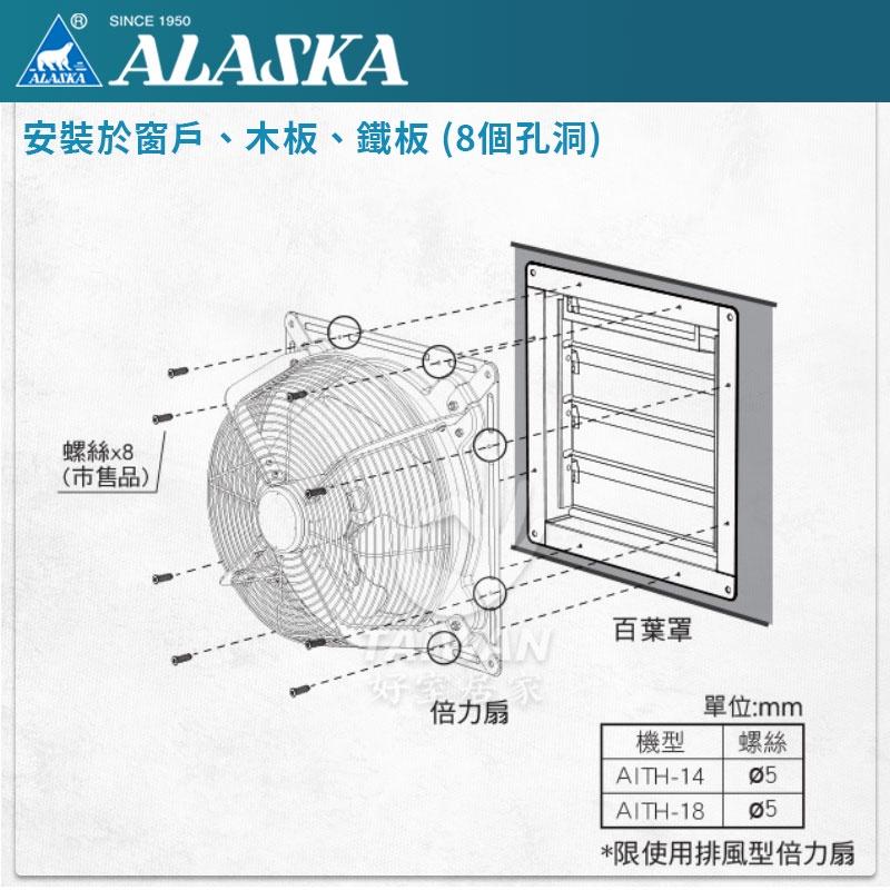 🔥現貨秒出🔥阿拉斯加 ITH-14 倍力扇 專用 排風百葉罩 空氣排出型 遮雨罩 防雨罩 排風扇 廠房 工業 擋雨板-細節圖5