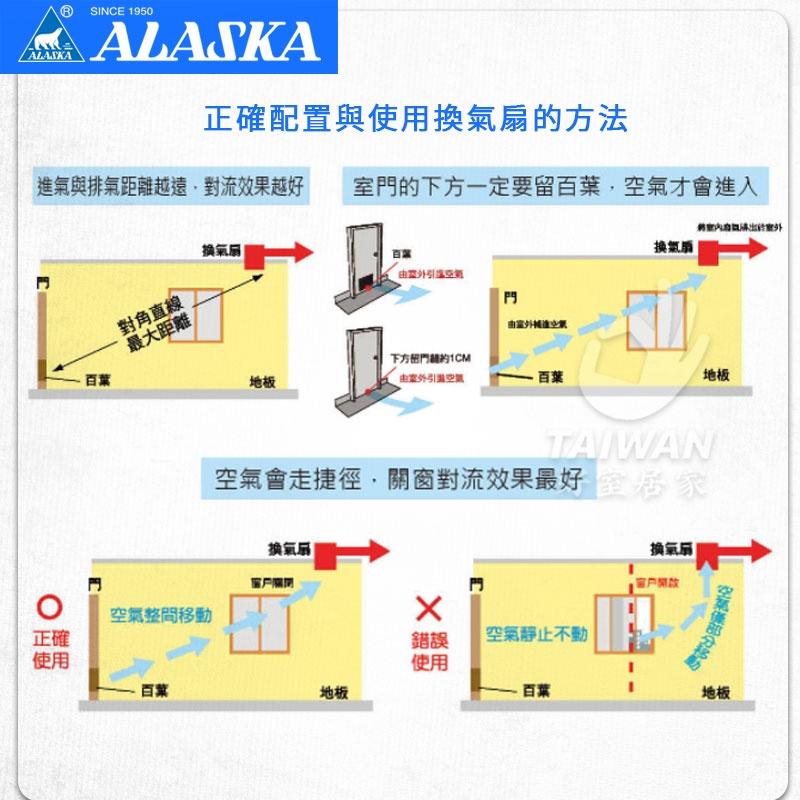 🔥現貨秒出🔥ALASKA阿拉斯加 768A 大風地 豪華型 抽風機 無聲換氣扇 排風扇 浴室換氣扇 浴室排風扇-細節圖5