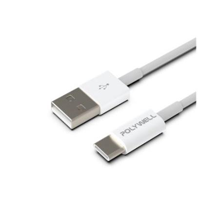 🔥現貨免運🔥POLYWELL寶利威爾 Type-A To Type-C USB 快充線 20公分~2米 適用安卓 平板-細節圖2