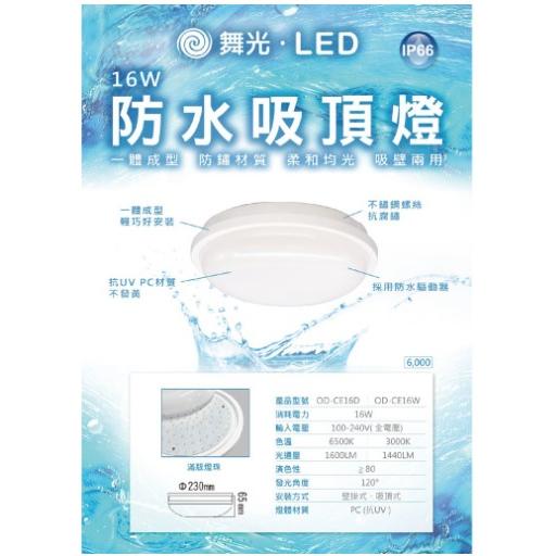 🔥免運含稅🔥舞光 LED 16W 防水吸頂燈12W 壁燈 IP66 10W 防潮燈 膠囊壁燈 浴室 白光 黃光 防潮燈具-細節圖4