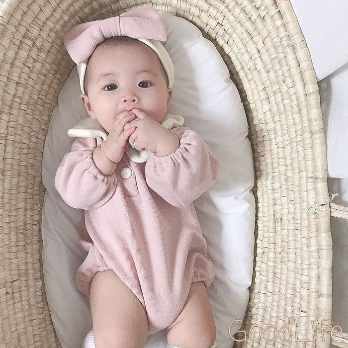 嬰兒公主爬服娃娃領包屁衣-細節圖3