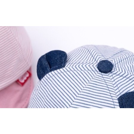 童裝  條紋可愛熊造型帽-細節圖4