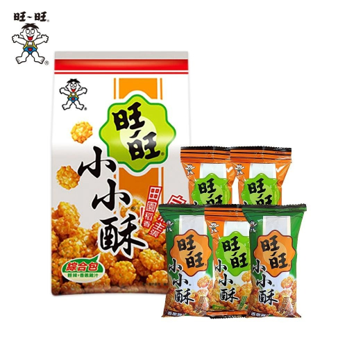 旺旺WANT WANT 小小酥綜合包(輕辣/香蔥雞汁) 150g 分享包