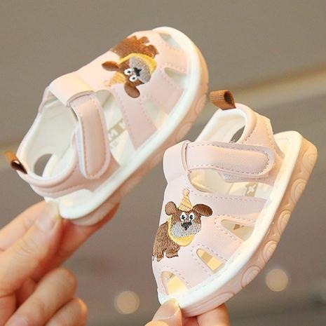 ↖快速出貨↗ 可愛生日帽小狗啾啾鞋 學步鞋  包頭涼鞋會叫叫鞋 嬰兒學步鞋 男女寶寶 軟底防滑 逼逼鞋走路會嗶嗶-細節圖8