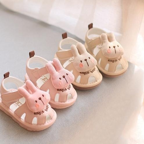↖快速出貨↗ ig風可愛立體兔兔啾啾鞋 學步鞋叫叫鞋 嬰兒學步鞋 男女寶寶 軟底 防滑牛津底逼逼鞋走路會嗶嗶聲-細節圖4