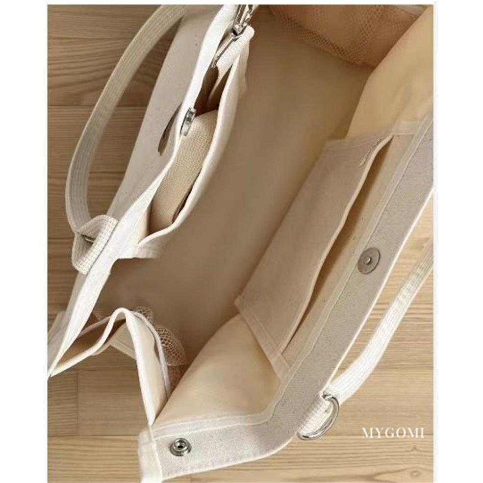 ↖快速出貨↗韓國IG刺繡小熊 媽咪大容量媽媽包 手提斜肩包  母嬰包 百搭購物袋 帆布手提托特包-細節圖2