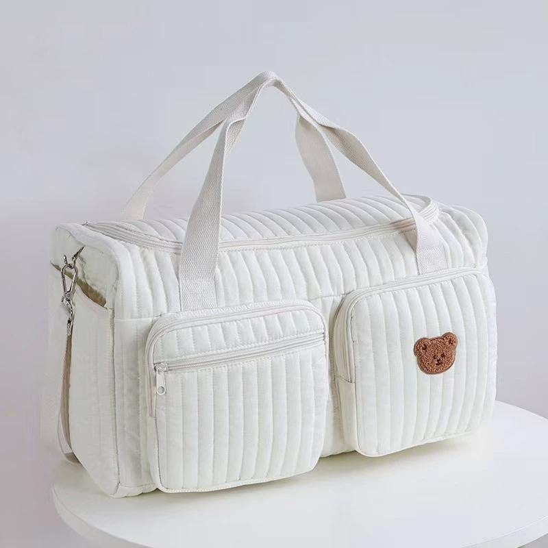 ↖快速出貨↗韓國ins 媽咪旅行包短途輕便大容量行李袋 大容量 手提斜肩包  母嬰包健身 行李包 待產包 瑜珈收納包-細節圖7