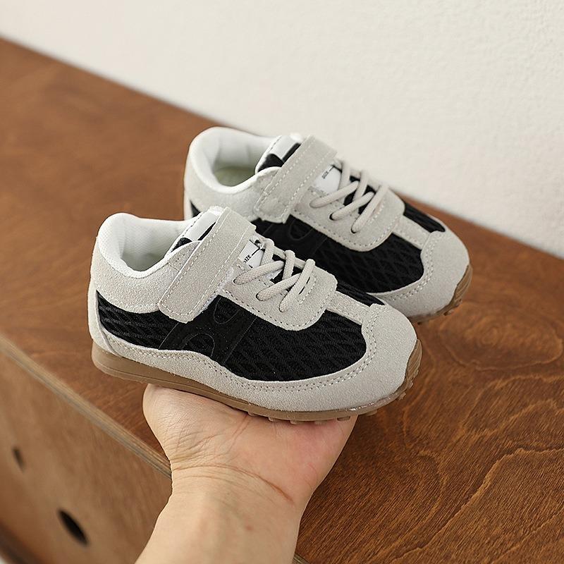 🌊 快速出貨⚡時尚兒童學步鞋 網狀H德訓鞋(休閒軟底鞋 嬰兒學步鞋 男女寶寶 軟底 兒童防滑小布鞋 滿月禮 學走0-3歲-細節圖3