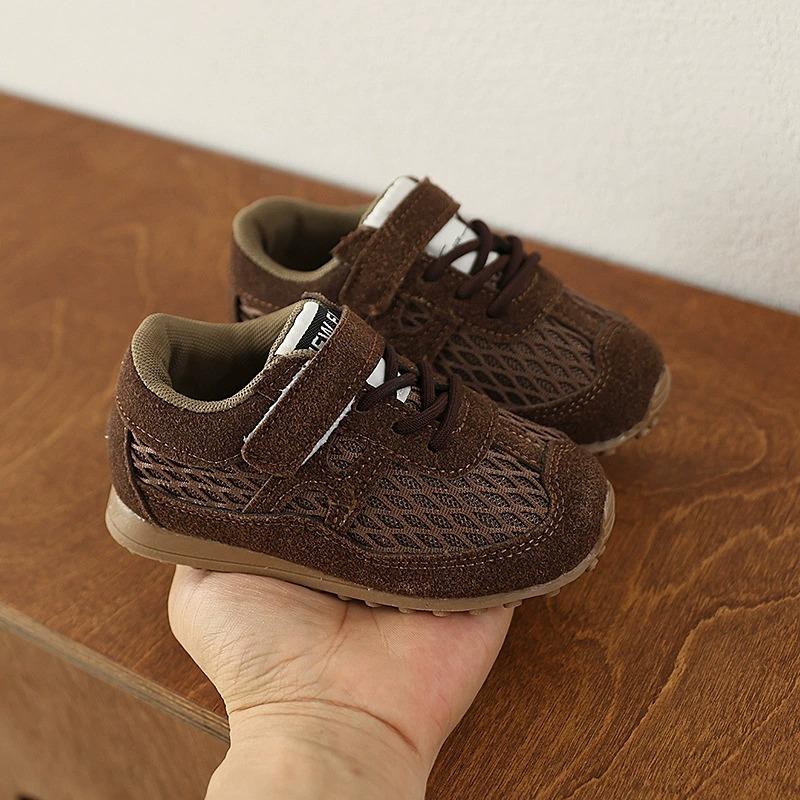 🌊 快速出貨⚡時尚兒童學步鞋 網狀H德訓鞋(休閒軟底鞋 嬰兒學步鞋 男女寶寶 軟底 兒童防滑小布鞋 滿月禮 學走0-3歲-細節圖4