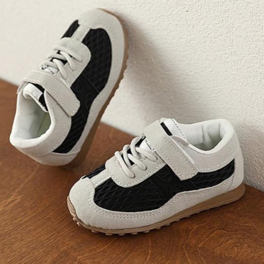 🌊 快速出貨⚡時尚兒童學步鞋 網狀H德訓鞋(休閒軟底鞋 嬰兒學步鞋 男女寶寶 軟底 兒童防滑小布鞋 滿月禮 學走0-3歲-細節圖5