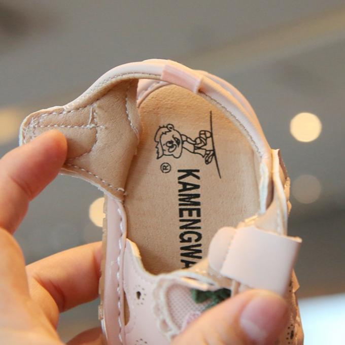 🌊 快速出貨⚡愛心蕾絲啾啾涼鞋 小兔櫻桃 走路會啾啾學步鞋  女童叫叫鞋 嬰兒學步鞋  女寶寶 軟底 防滑牛津底 啾啾鞋-細節圖8