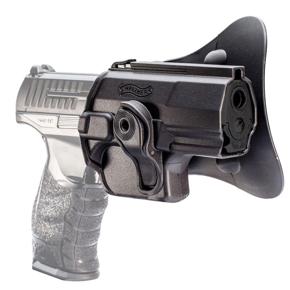 昊克-騎翼 限時下殺✅ WALTHER PPQ 真品槍套 硬殼 腰掛 手槍專用 制服 / 便衣 / 警用槍套 黑色-細節圖2