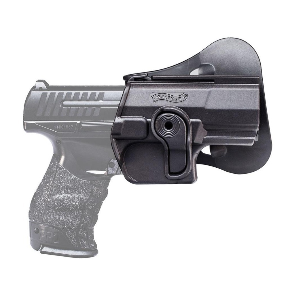 昊克-騎翼 限時下殺✅ WALTHER PPQ 真品槍套 硬殼 腰掛 手槍專用 制服 / 便衣 / 警用槍套 黑色-細節圖4