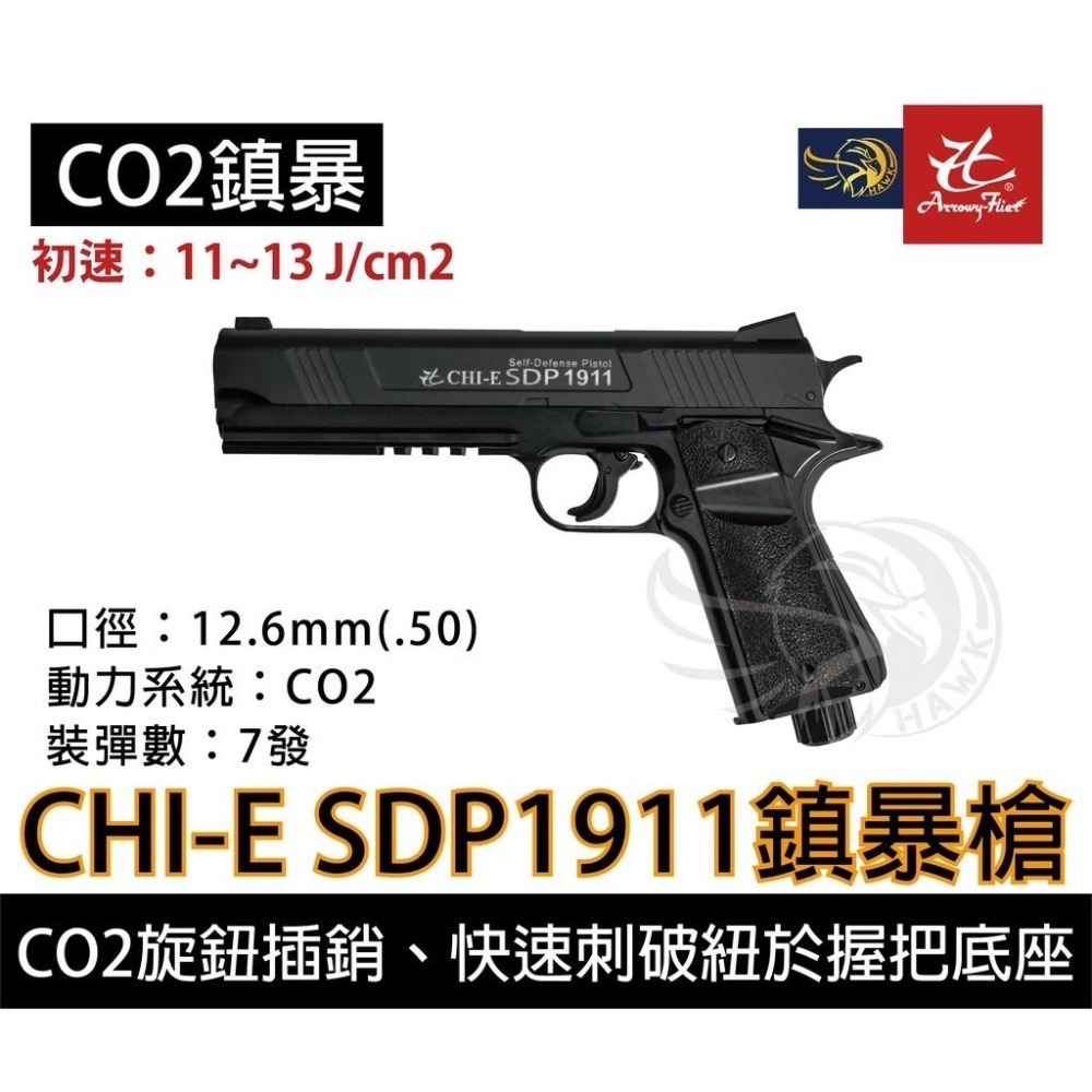 昊克-騎翼 SDP1911 / 組合包 訓練用 .50模型玩具 安全防衛 鎮暴槍 CO2-細節圖2