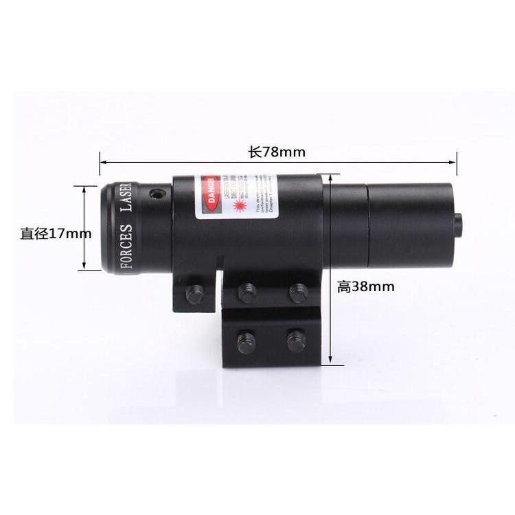 昊克-騎翼 紅外線激光瞄準器 可調整 綠色激光 手電筒 附電池充電器-細節圖4