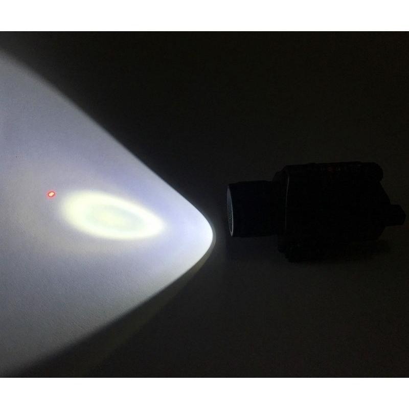 昊克-騎翼 laser sight 激光戰術 手電筒 LED 紅光激光含掛燈一體 紅色激光-細節圖5