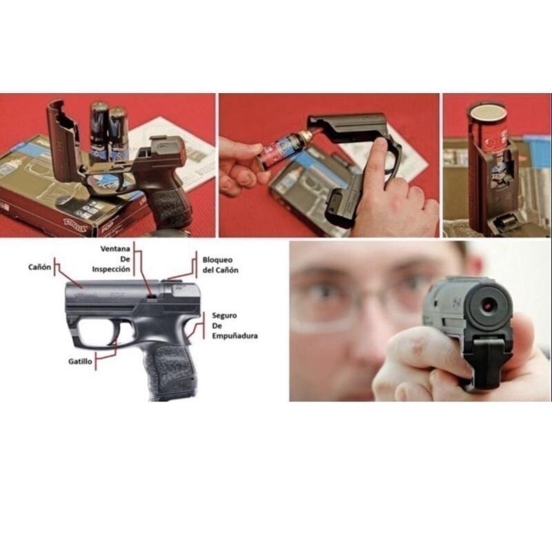 昊克-騎翼 德國原裝 瓦爾特 PGS / PDP 防身 辣椒槍 辣椒防狼噴霧 含一瓶補充瓶 辣椒水-細節圖5