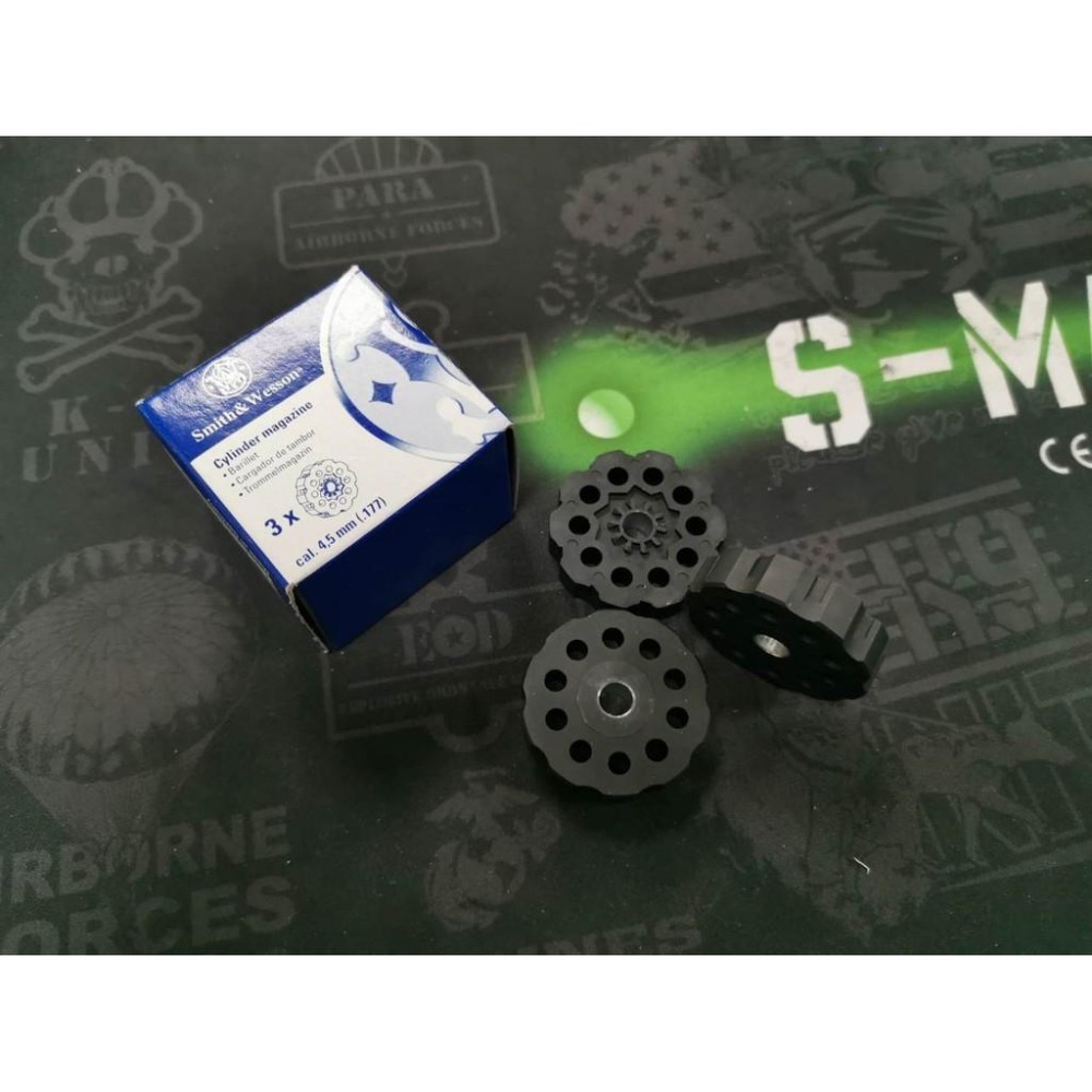昊克-騎翼 UMAREX S&W 彈輪 4.5 586/686 玩具 左輪手槍 CO2三入-細節圖2