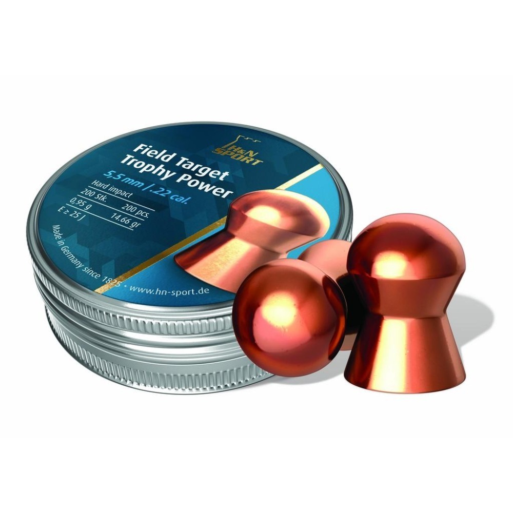 昊克-騎翼 H&N 5.5mm 0.95g Trophy Power 鍍銅 200入 德國製造-細節圖2