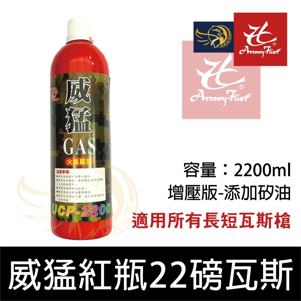 昊克-騎翼 威猛 UCP2200 22磅 瓦斯紅瓶 消耗-細節圖2