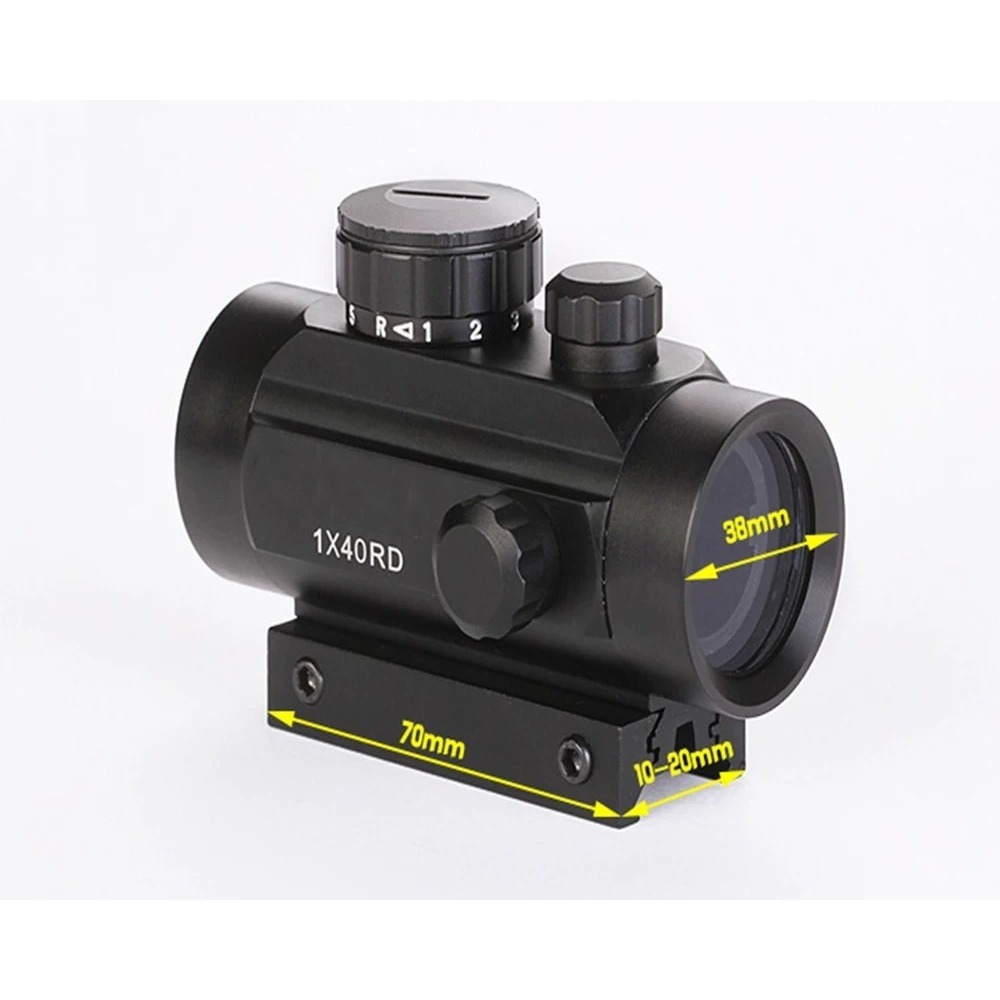 昊克-騎翼 十字紅綠點全息瞄準鏡 紅綠點瞄準鏡 1x40-細節圖3