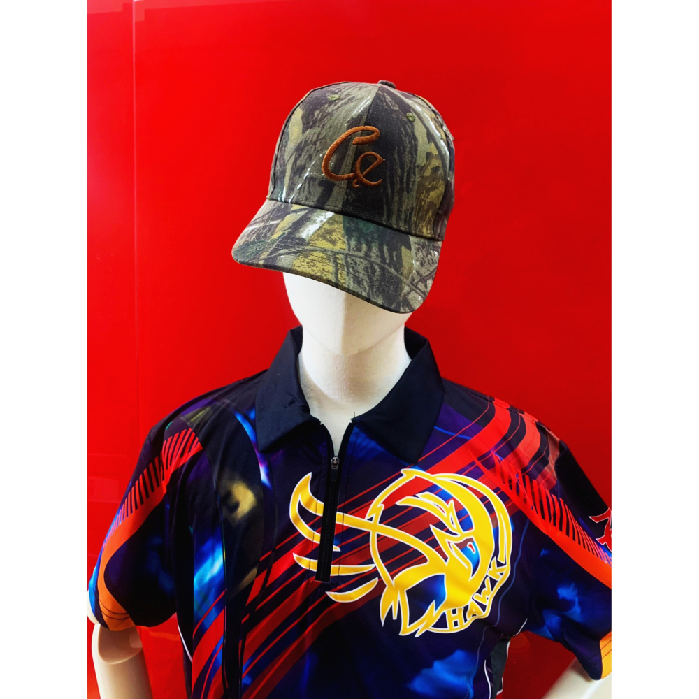 昊克-騎翼 叢林迷彩 CE 刺繡 LOGO 鴨舌帽 老帽 迷彩帽 帽子-細節圖5